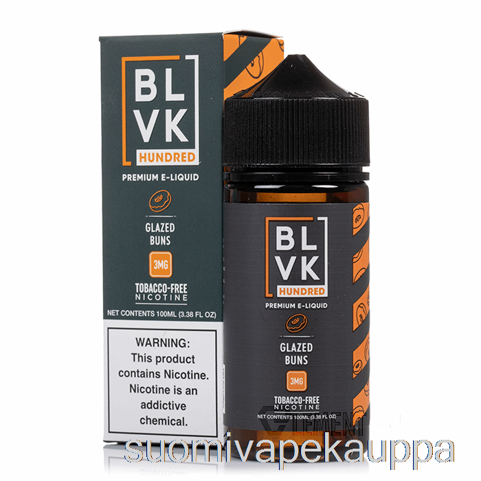 Vape Nesteet Lasitetut Pullat - Blvk - 100ml 3mg